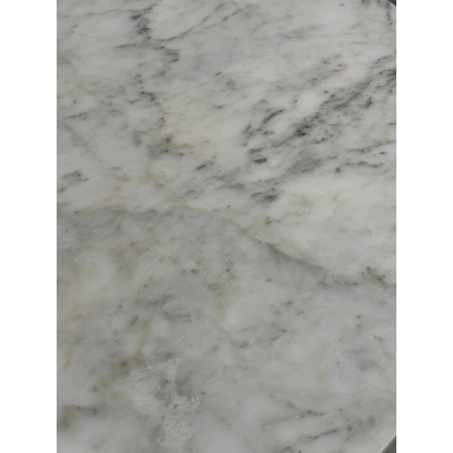 Italian Early 20th Century Italian Gilt Aluminum and Marble Dining Table For Sale - Image 3 of 18