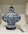 Blue Large Scale Chinoiserie Blue and White Porcelain Table Lamp With Sculptural Bird Handles For Sale - Image 8 of 14