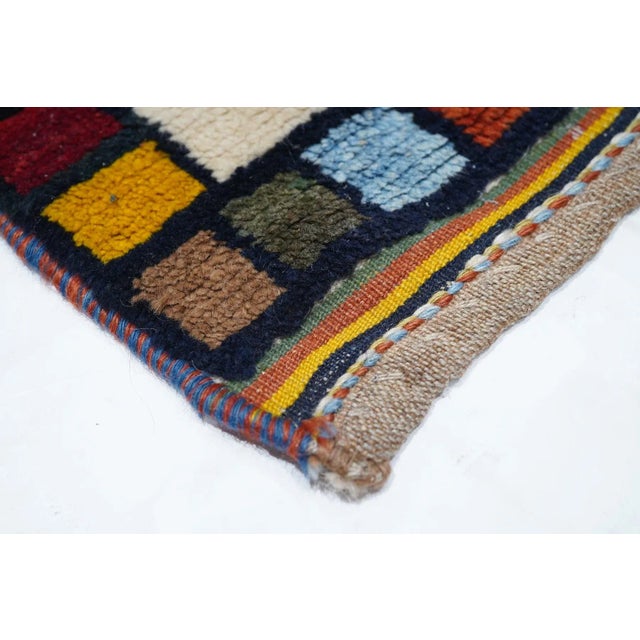 Traditional 1940s Vintage Gabbeh Rug 6'5'' x 6'7'' For Sale - Image 3 of 10