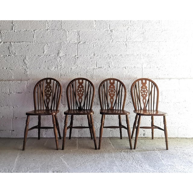Antique Windsor Dining Chairs, 1920s, Set of 4 For Sale - Image 17 of 17
