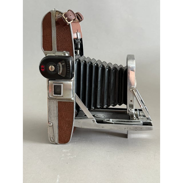 Photography Vintage Polaroid Land Camera Model 95 With Light Meter For Sale - Image 7 of 12