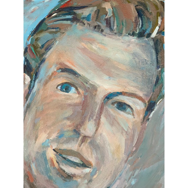 Contemporary Contemporary Oil Portrait of a Man Signed by Texas Artist Mark Nanney, Unframed For Sale - Image 3 of 11