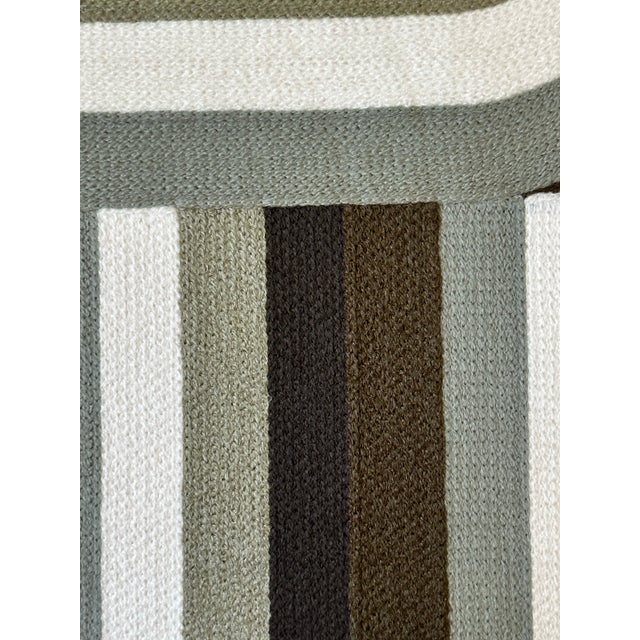 Mid-Century Modern Zinc Textiles Crewel Embroidery Plan B Upholstery Fabric Superstar 2 1/2 Yards For Sale - Image 3 of 7