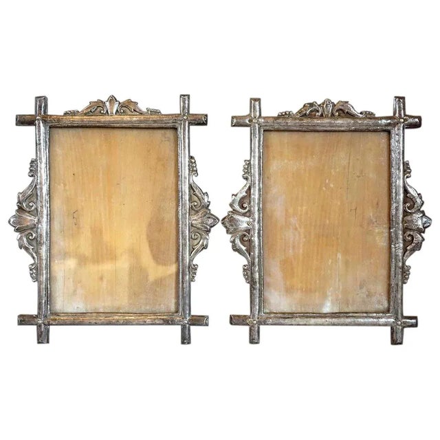 Late 19th Century Indo-Portuguese Silver Repousse Frames - A Pair For Sale - Image 9 of 9