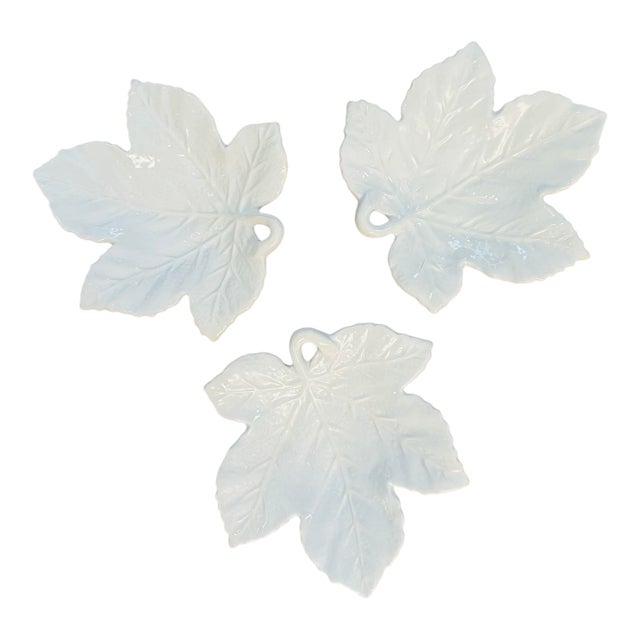 Set of Three Leaf Plates For Sale