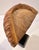 Brown Carved Wood Figural Head With Headdress on Stand For Sale - Image 8 of 10