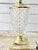 1970s Empire French-Style Hospitality Cut Crystal & Gold Tone Brass Lamp For Sale - Image 4 of 10