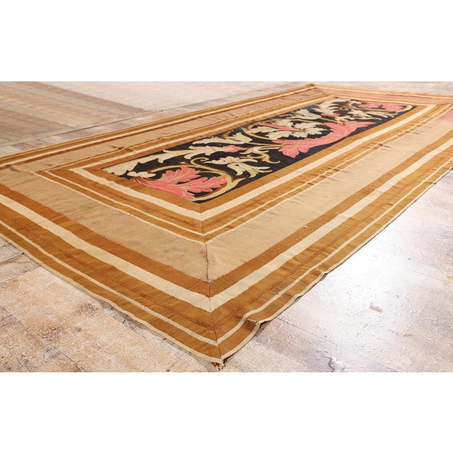 Black Late 19th Century French Aubusson Rug, 05'10 X 11'05 For Sale - Image 8 of 10