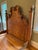 Farmhouse One-of-a-Kind Custom King Bed in Antique German Pine With Carved Scrollwork & Iron For Sale - Image 3 of 3