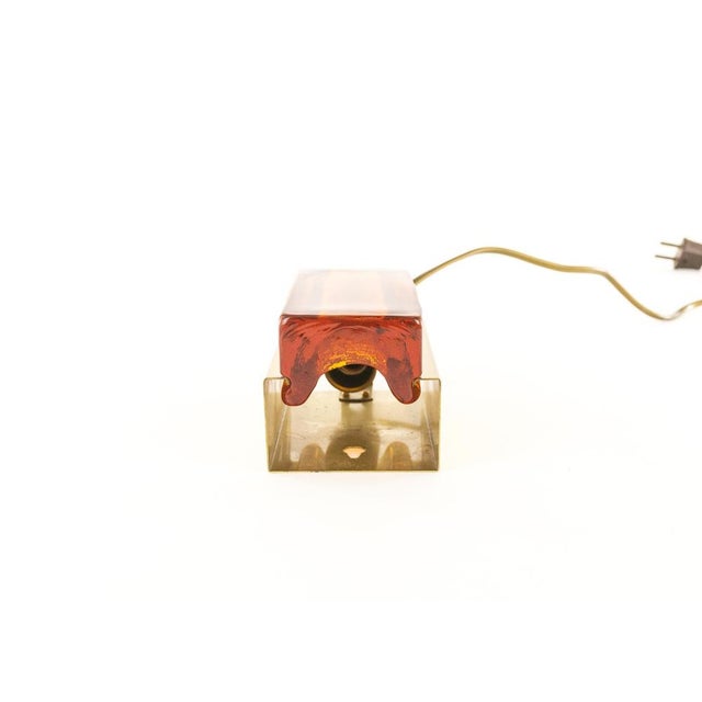 Atlantic Wall Lamps in Amber by Vitrika, 1970s, Set of 2 For Sale - Image 6 of 8