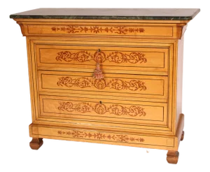 Charles X Style Inlaid Chest of Drawers