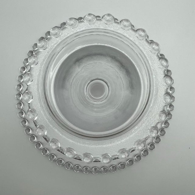 Vintage Candlewick Dessert Stand For Sale - Image 9 of 9