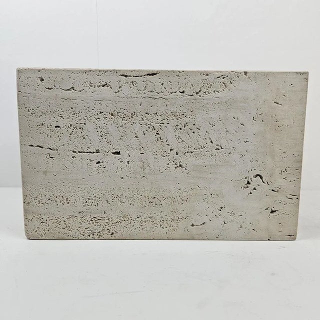 Italian Travertine Magazine Rack, 1990s For Sale - Image 10 of 13