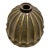 Antique Art Deco Style Ribbed Bronze Ceiling Light Plate For Sale