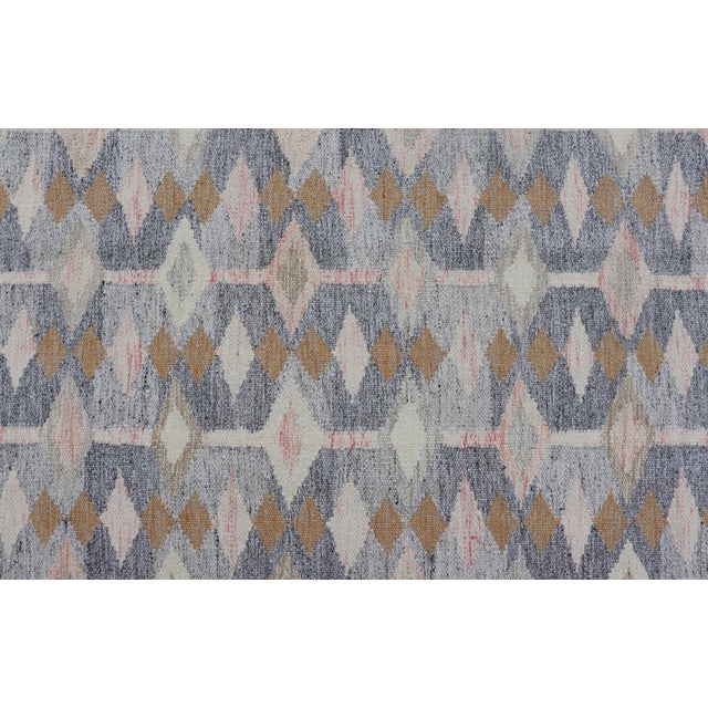 Hand-Woven Scandinavian Wool Rug by Keivan Woven Arts, 8'10" X 12'0 For Sale - Image 4 of 12