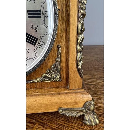 Vintage French Style Mantel Clock For Sale - Image 5 of 16