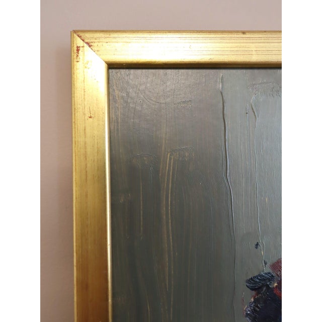 Paint Mid-Century Modern 'Morning Light' Vintage Swedish Interior Still Life Oil Painting, Framed For Sale - Image 7 of 14