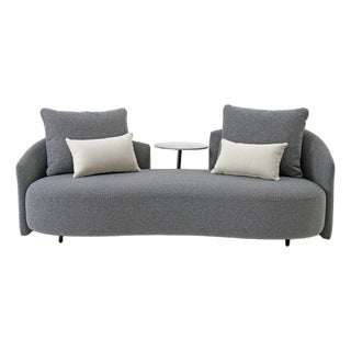 Serene Outdoor Modern Sofa - 83", Gray Bouclé All-Weather For Sale
