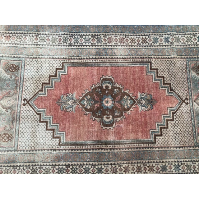 1960s Turkish Tribal Faded Rug For Sale - Image 6 of 10