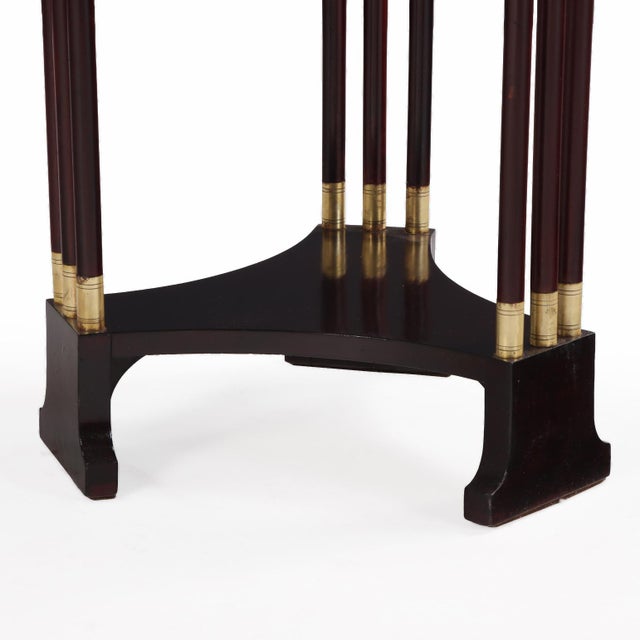 Art Nouveau Secessionist Style Mahogany and Bronze-Mounted Occasional Table, C. 1910. For Sale - Image 3 of 4