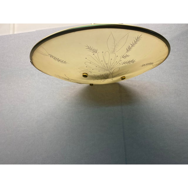 1950s Mid-Century Cream Ceiling Lamp from Erco, 1950s For Sale - Image 5 of 18