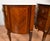 1910 Pair of Antique French Louis XV Walnut & Satinwood Inlay Marble Top Nightstands For Sale - Image 13 of 15