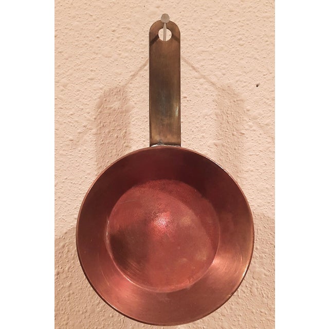 Copper Vintage Norwegian Copper Skillet Sauce Pan Mini For Sale - Image 8 of 8