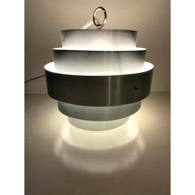 Vintage stainless steel pendant lamp