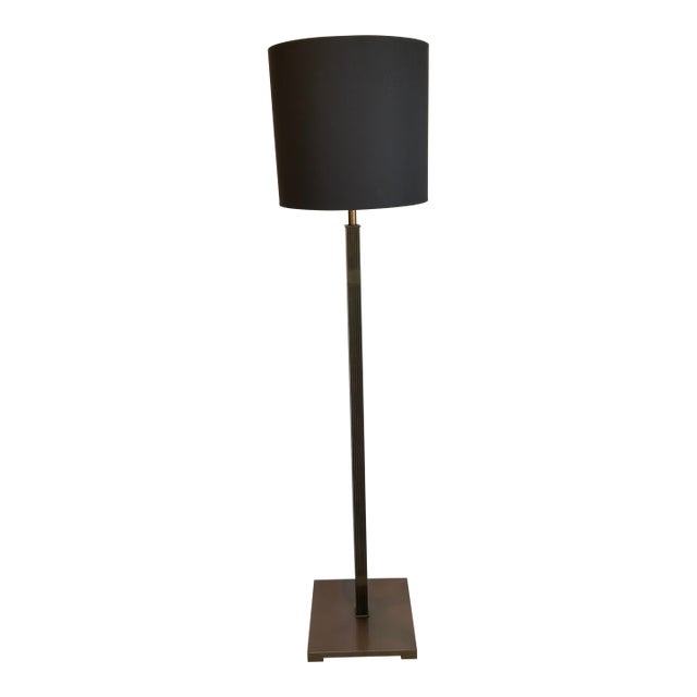 Theodore Alexander Modern Bronze Floor Lamp For Sale