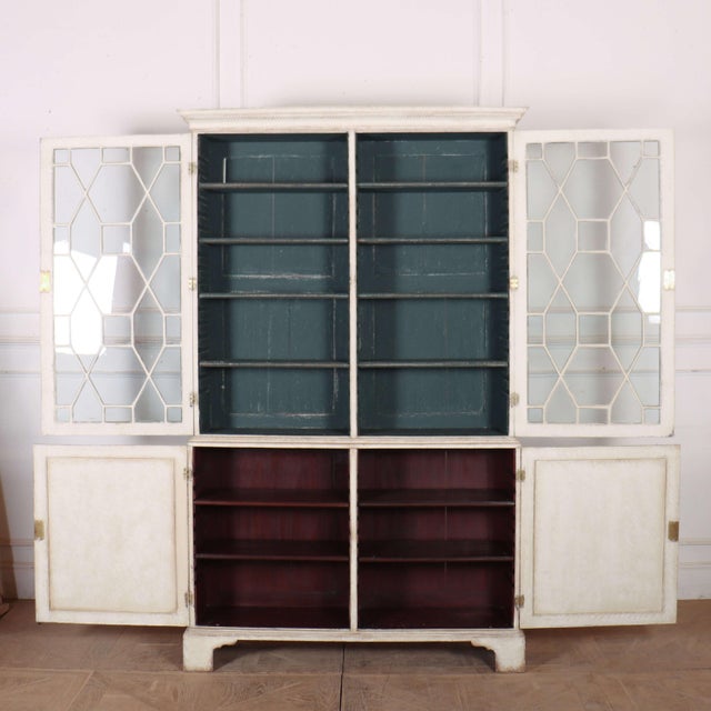 White Astragal Glazed Display Bookcase For Sale - Image 8 of 10