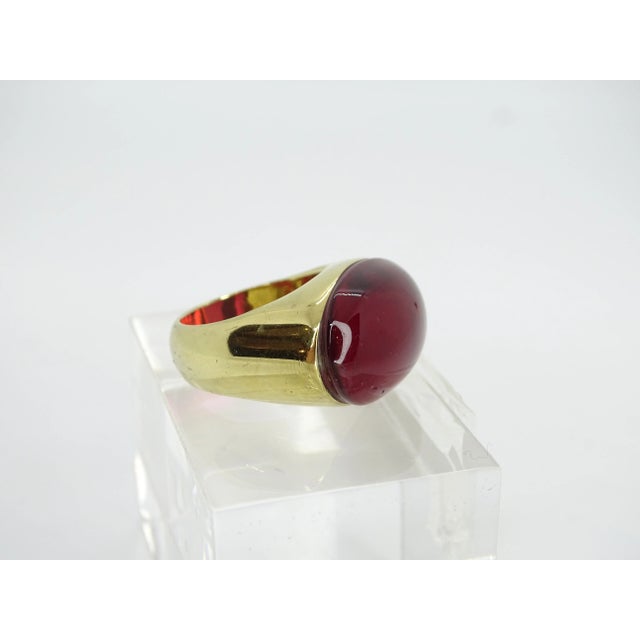 Ring in Plated Silver and Crystal from Daum, France, 1990s For Sale - Image 3 of 18