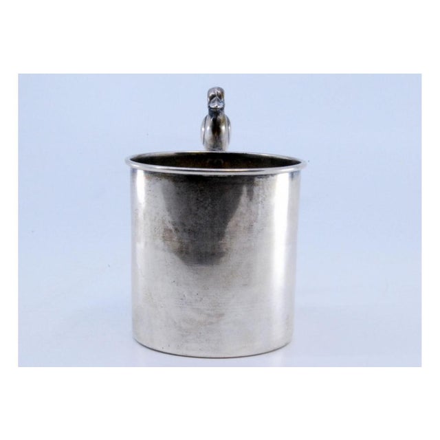 Silver Children's Cup with Duck Handle For Sale - Image 9 of 10