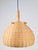 Scandinavian Wicker Rattan and Pine Pendant Lamp, 1960s For Sale - Image 9 of 9