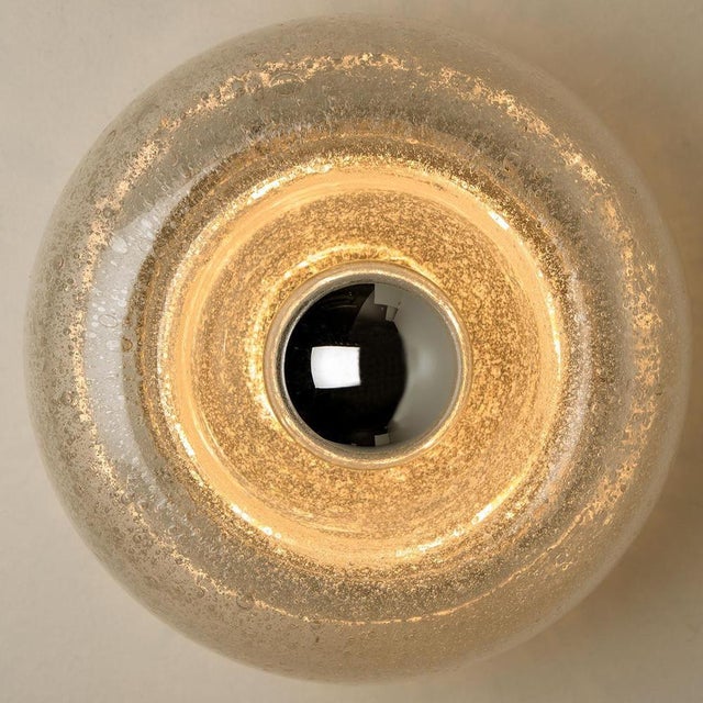 Blown Glass and Chrome Wall Lights from Limburg Glashütte, 1960s For Sale - Image 14 of 15