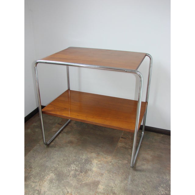 Bauhaus B12 Side Table by Marcel Breuer for Thonet, Czechoslovakia, 1930s For Sale - Image 12 of 16