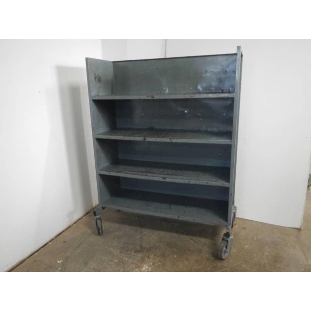 Industrial Vintage Iron Serving Trolley, 1970 For Sale - Image 3 of 11