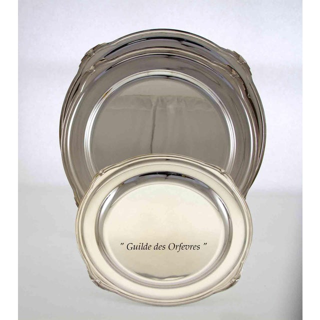 1970s 1970’s Vintage/New Silver Set of 2 Including 1 Round Platter & 1 Sauce/ Boat & Tray, With Jubilee, Patented Pattern For Sale - Image 5 of 15