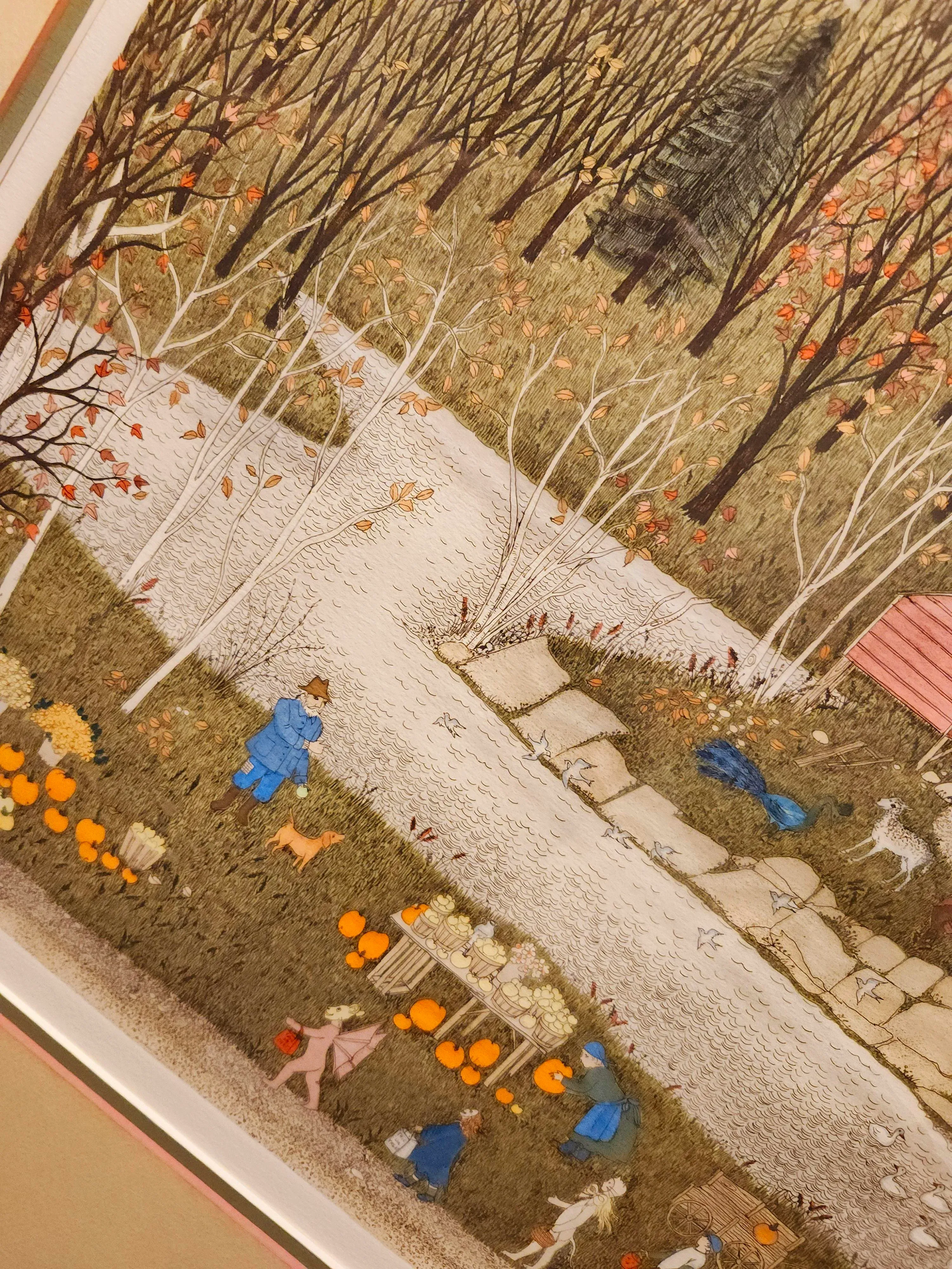 Cuca Romley b.1933 Signed Folk Art American Lifestyle Painted