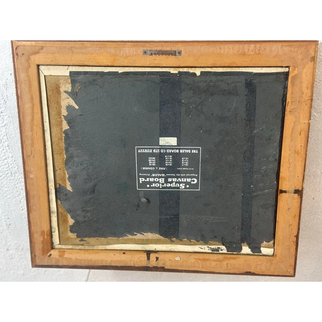 1970s Vintage Mixed Media Seascape Painting, Framed For Sale - Image 5 of 8