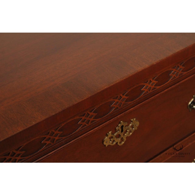 Baker Furniture Chippendale Style Mahogany Dresser For Sale - Image 9 of 12