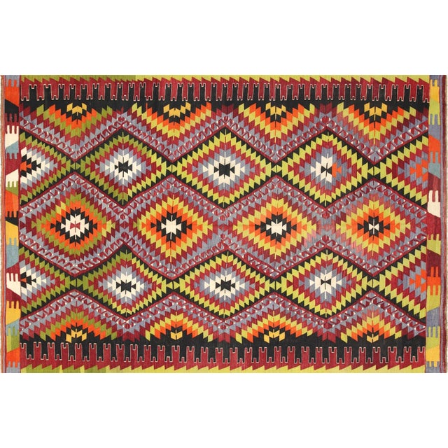 1950s Turkish Kilim Rug For Sale In Los Angeles - Image 6 of 6