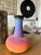 Late 20th Century Abstract Ombré Hand-Made Neon Vase For Sale - Image 5 of 5