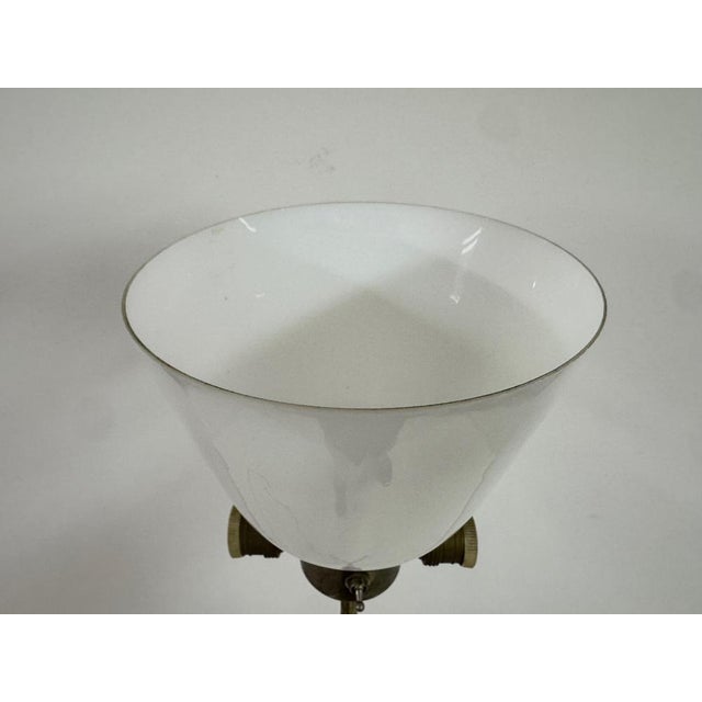 Metal Mid-Century Modern Brass and Faux Bamboo Floor Lamp, 1960s For Sale - Image 7 of 15