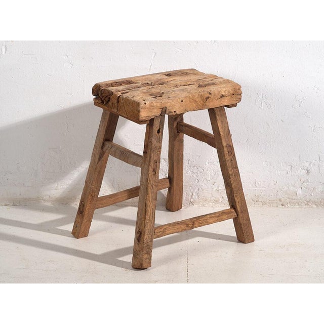 Antique Wooden Stools, 1900s, Set of 2 For Sale - Image 9 of 11