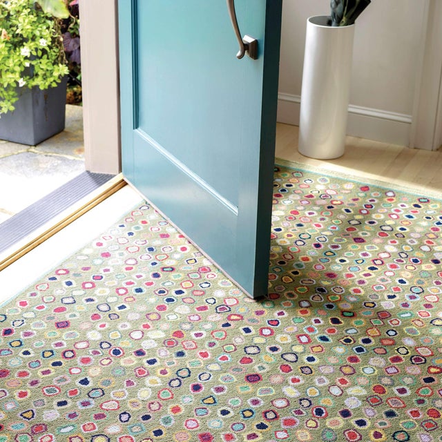 2020s Dash & Albert by Annie Selke Cat's Paw Sage Micro Hooked Wool Rug, 3' x 5' For Sale - Image 5 of 6