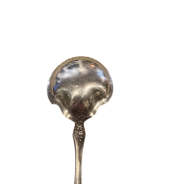 Late 20th Century Antique Gorham Sterling Silver "Buttercup-Lions Anchor" Berry/Casserole Spoon. Circa 1899. Monogram "B" on Back Handle. For Sale - Image 5 of 7