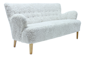 Swedish Modern Sheepskin Sofa, 1940s