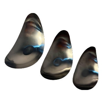 Leaf Serving Bowls by Helle Damkjær for Georg Jensen, Set of 3 For Sale