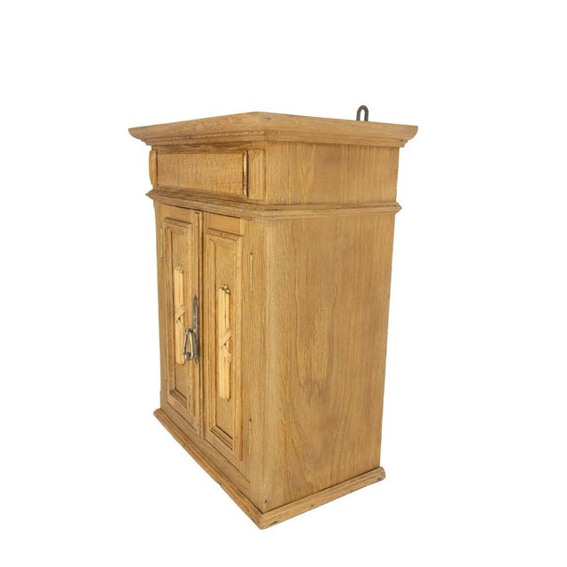 French Louis XVI Style Massive Oak Wall Cabinet, 1900s For Sale - Image 4 of 12