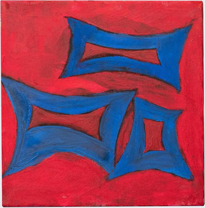 Giorgio Lo Fermo, Abstract Composition, Oil Painting on Canvas